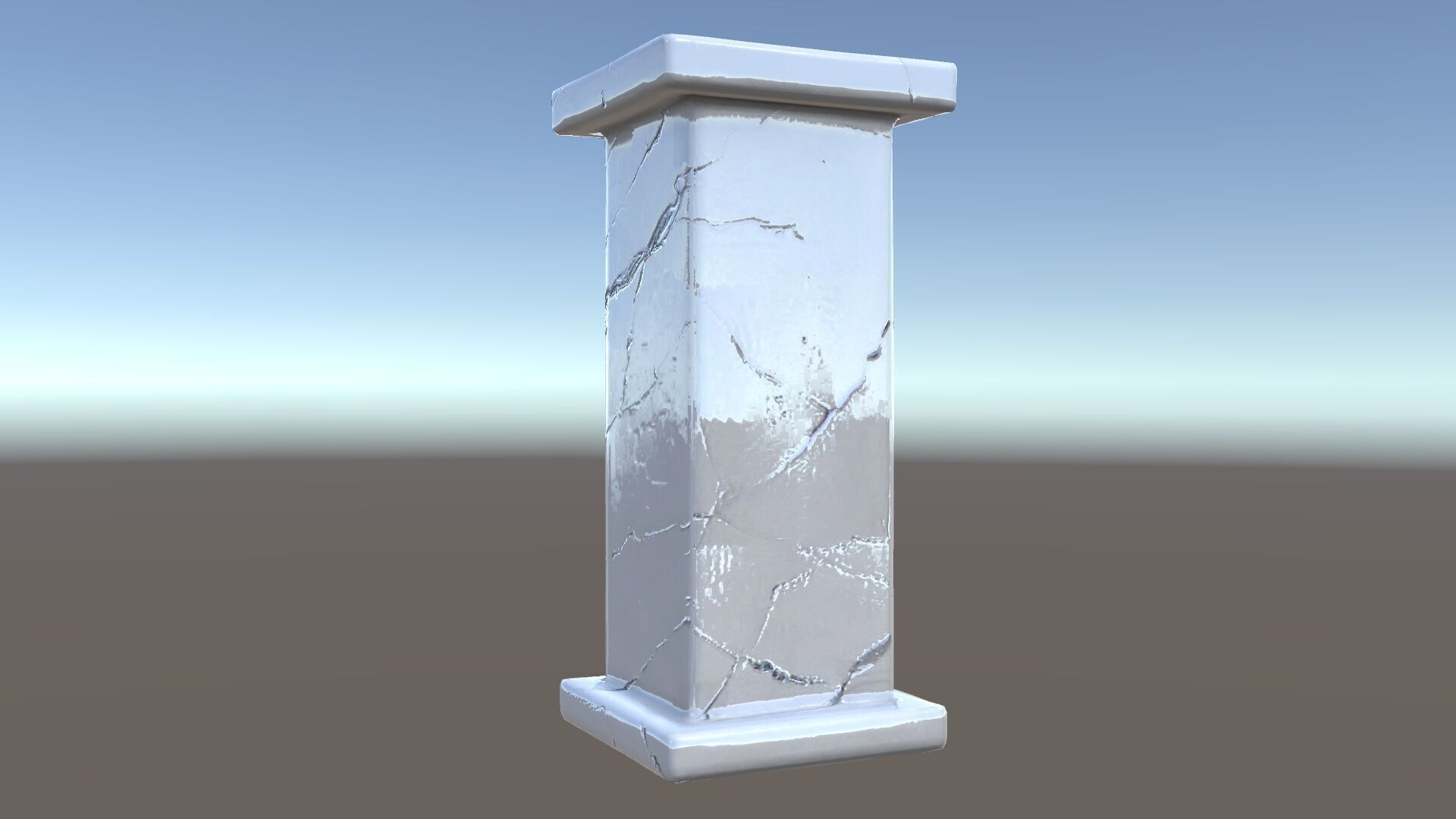 Marble Pedestal Model Pack Low-poly 3D model_23