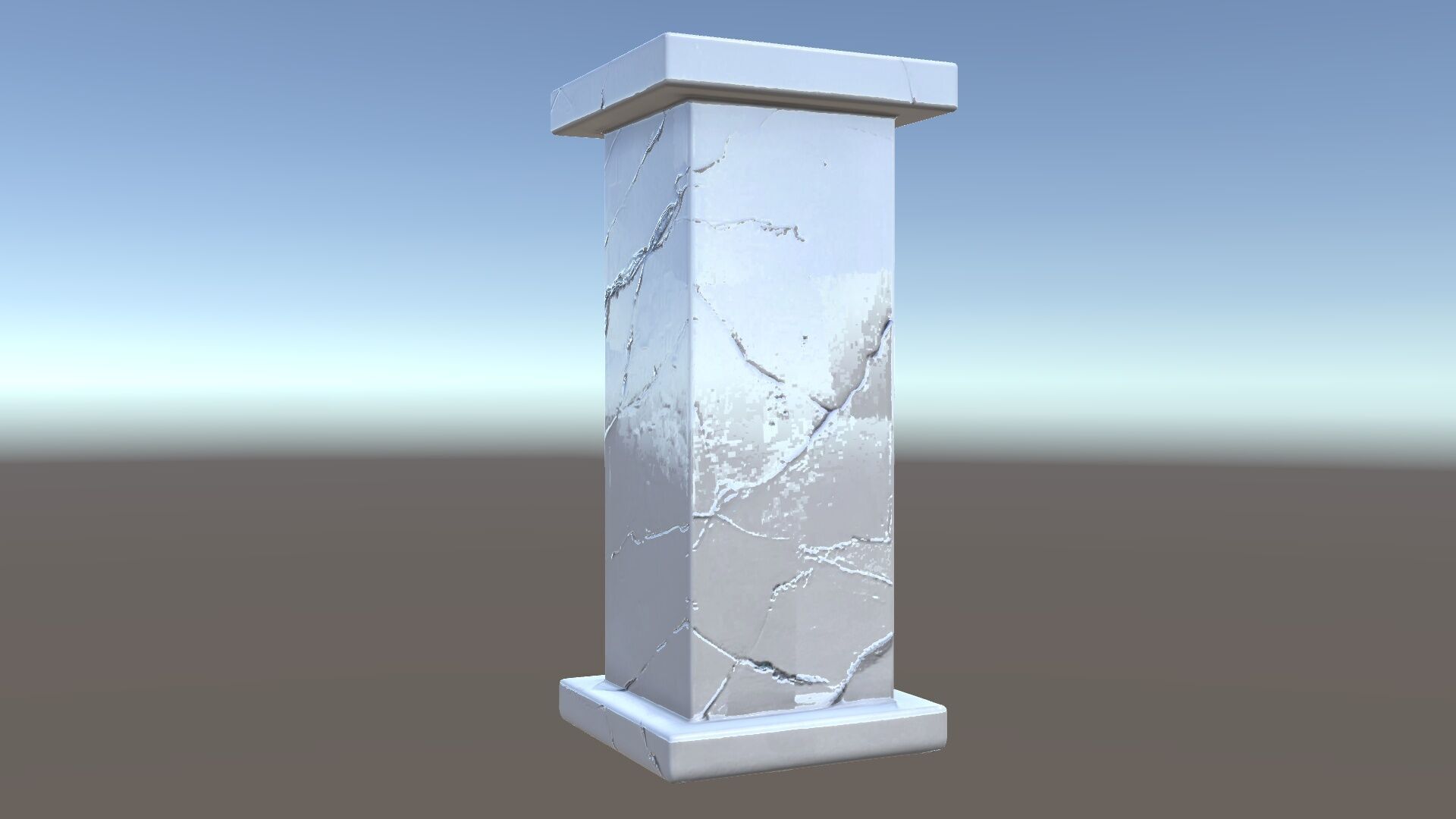 Marble Pedestal Model Pack Low-poly 3D model_5