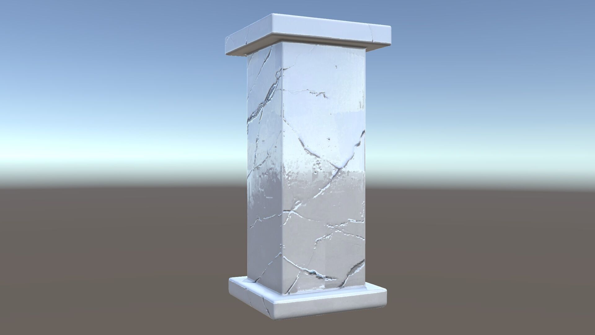 Marble Pedestal Model Pack Low-poly 3D model_9