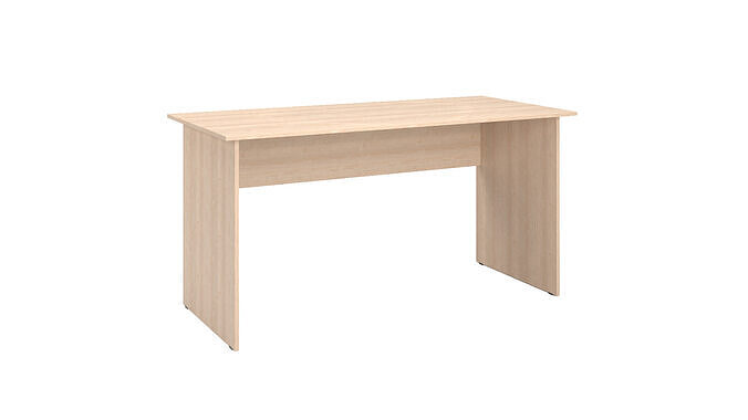 Simple Wooden Table for Office or Classroom 1500x700x760 mm Free low-poly 3D model