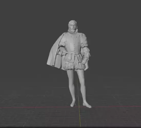 Miguel de Cervantes 3D print model