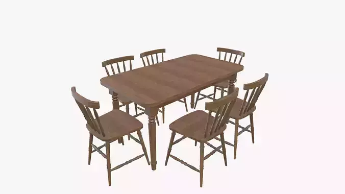 Dining table chair 3D model