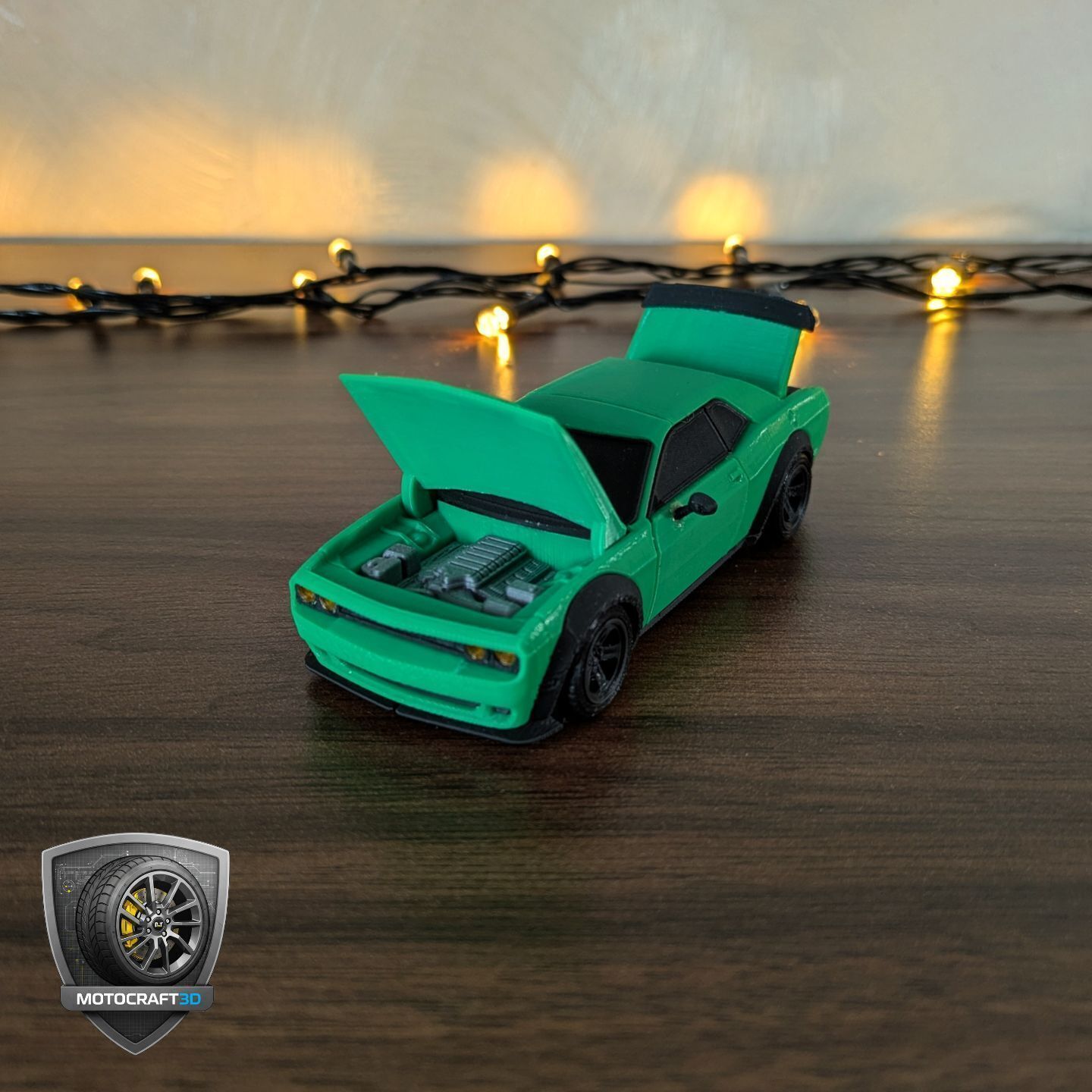 Bold Dodge Challenger - Printable STL - Personal Use 3D print model_15