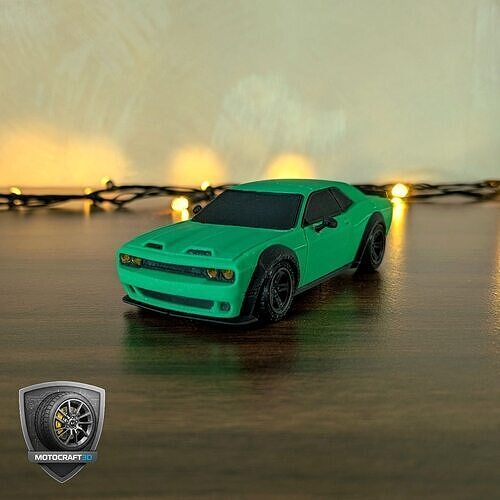 Bold Dodge Challenger - Printable STL - Personal Use 3D print model