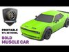 Bold Dodge Challenger - Printable STL - Personal Use 3D print model_1