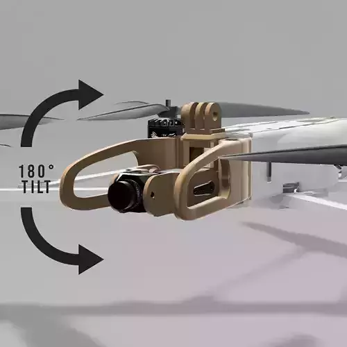 ARTAIR FPV HEADUNIT SERVO CAM TILT 19MM SHORT