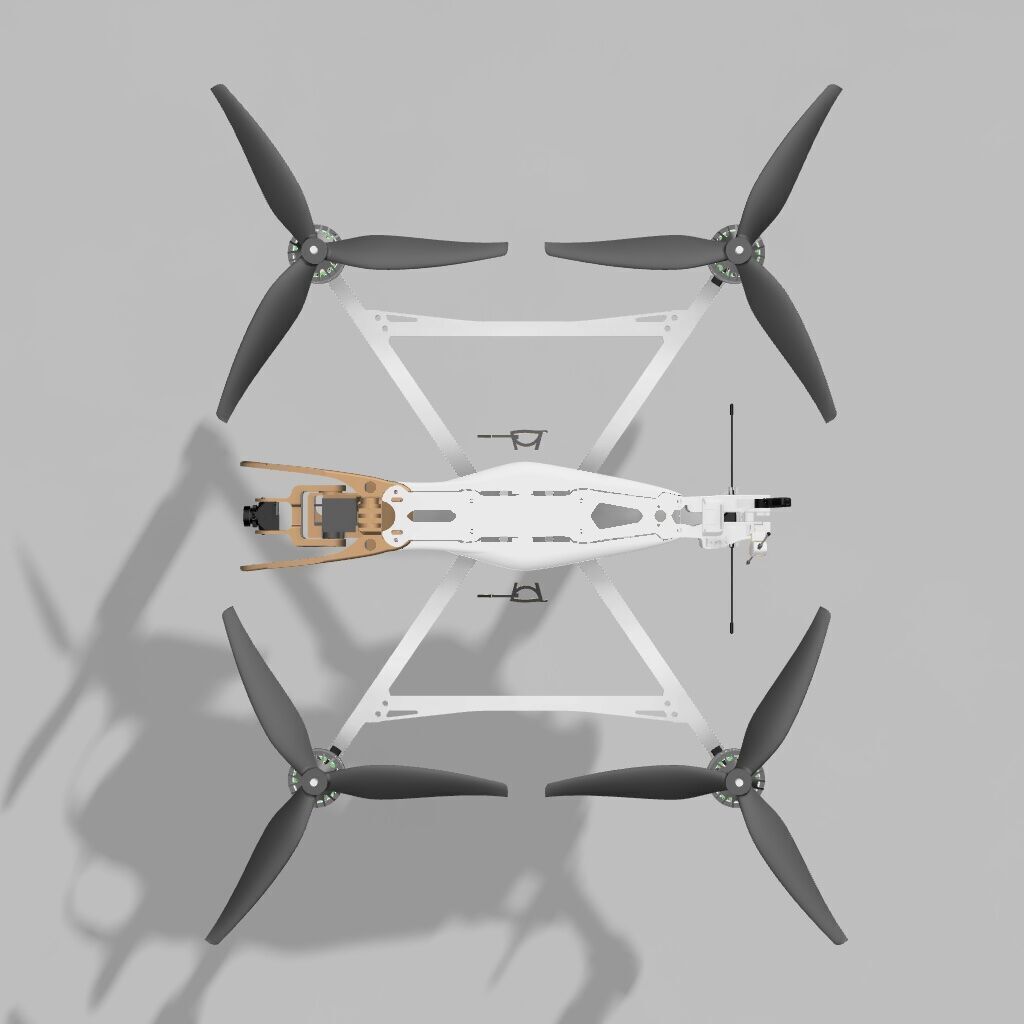 ARTAIR FPV HEADUNIT SERVO CAM TILT 19MM SHORT 3D print model_1
