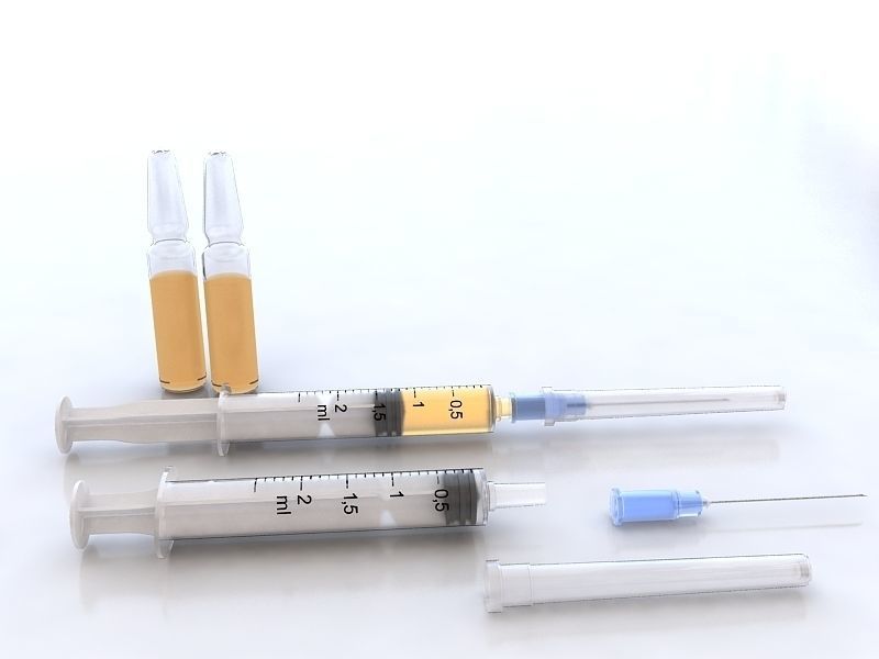 Syringe syringes and needles 3D model_5