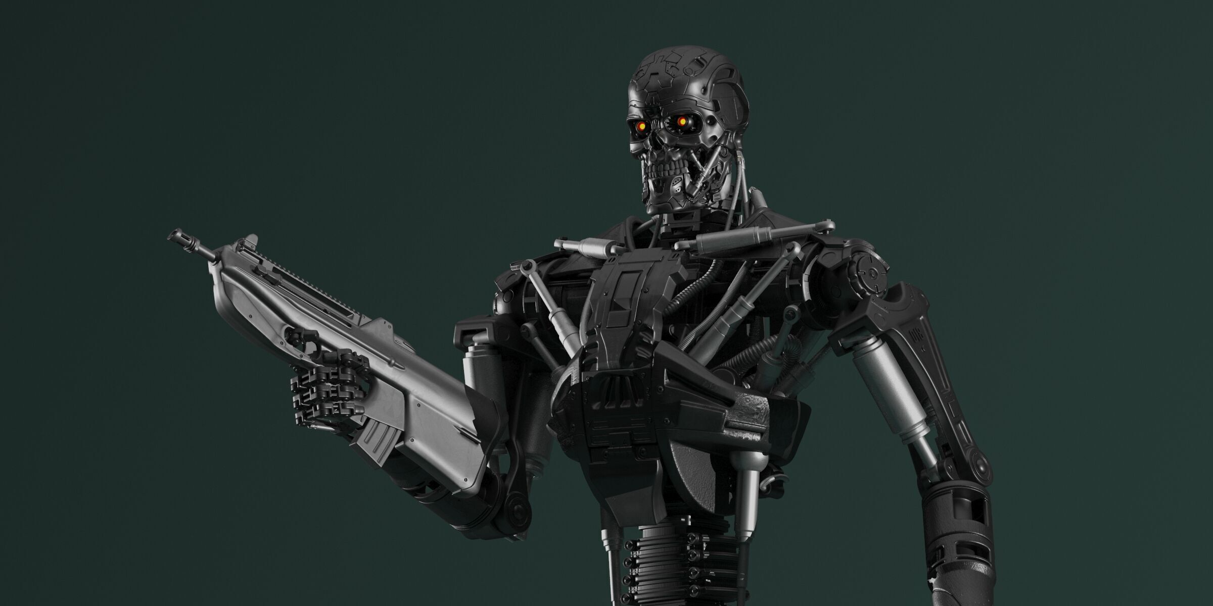 Terminator T-600 Endoskeleton 3D model_9