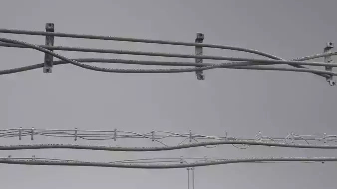 Cables corridor 3D model