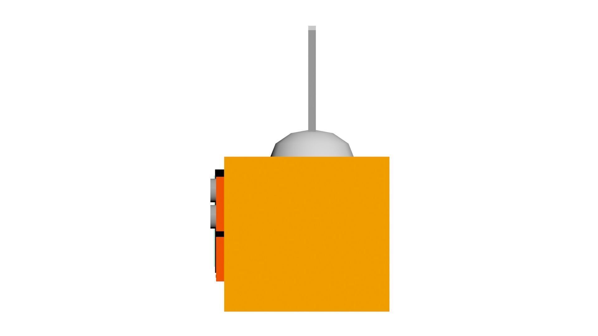 Low Poly Game Ready Old TV Low-poly 3D model_11