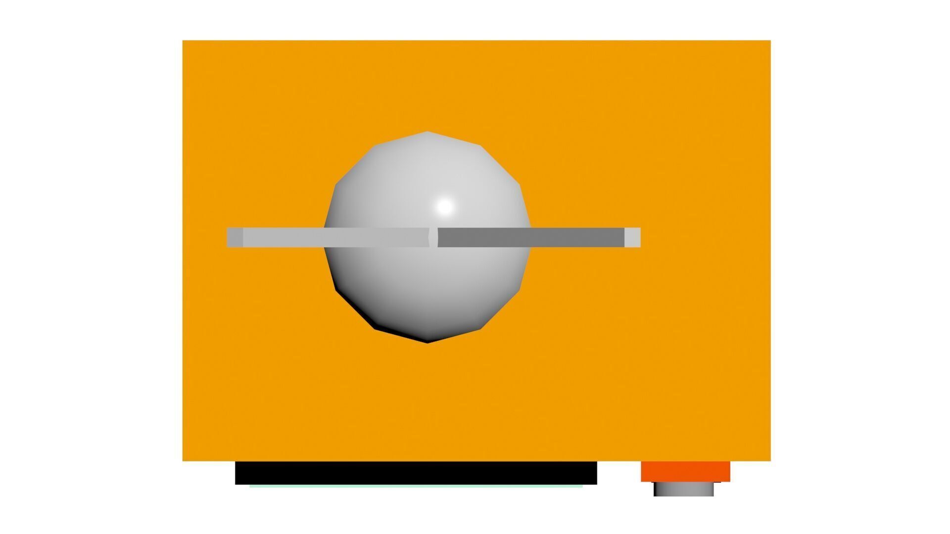 Low Poly Game Ready Old TV Low-poly 3D model_6