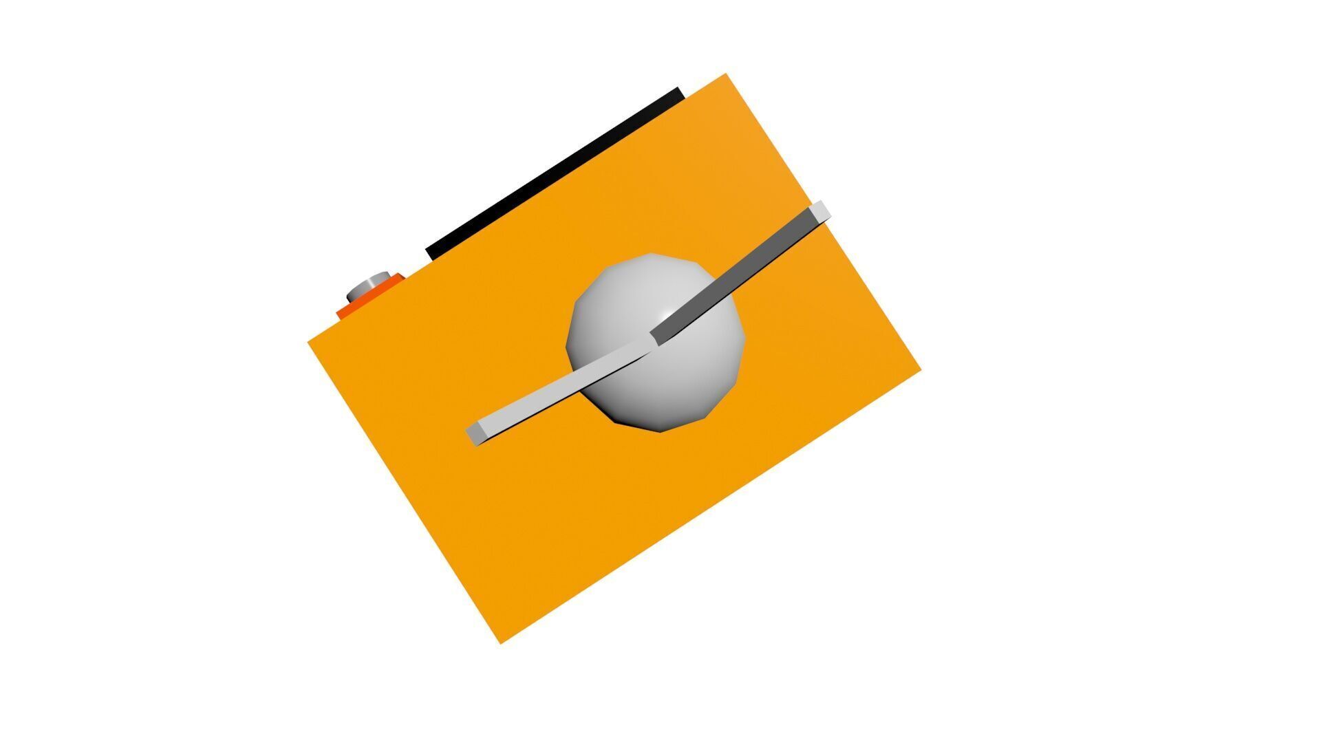 Low Poly Game Ready Old TV Low-poly 3D model_2