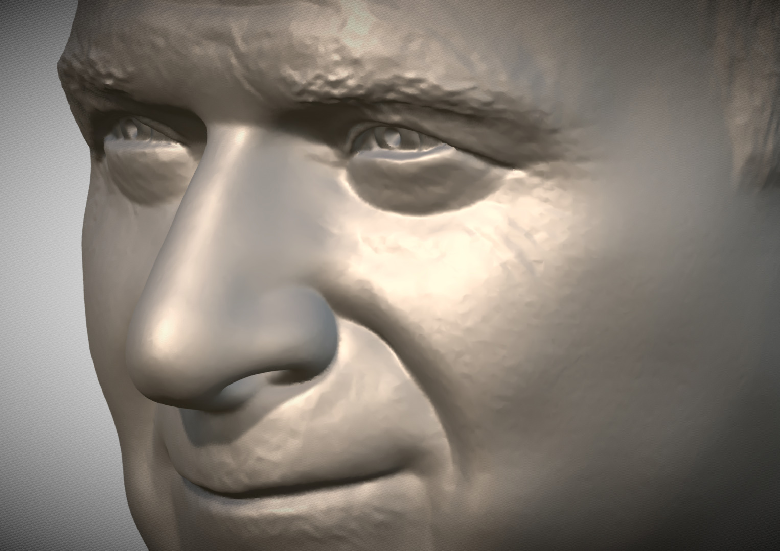 Pope John Paul II bust 3D print model_10