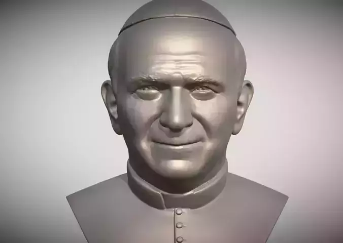 Pope John Paul II bust