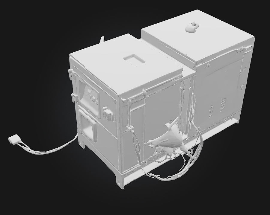 Rusty Generator  Weathered Power Source for Post-Apocalyptic  3D model_10