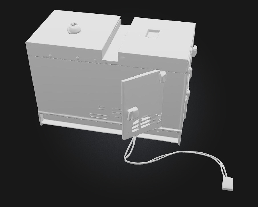 Rusty Generator  Weathered Power Source for Post-Apocalyptic  3D model_7