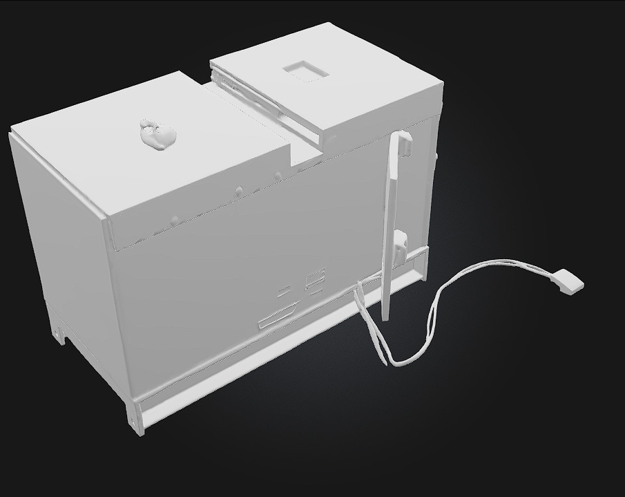 Rusty Generator  Weathered Power Source for Post-Apocalyptic  3D model_8