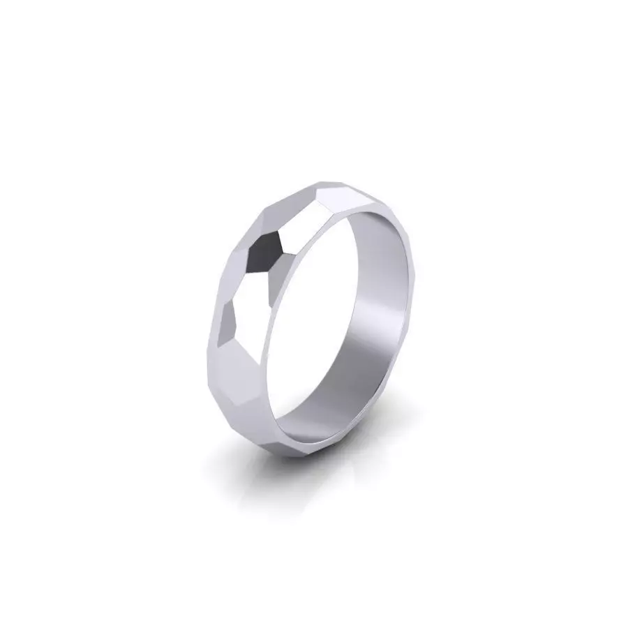 A ring with edge 3D print model_0