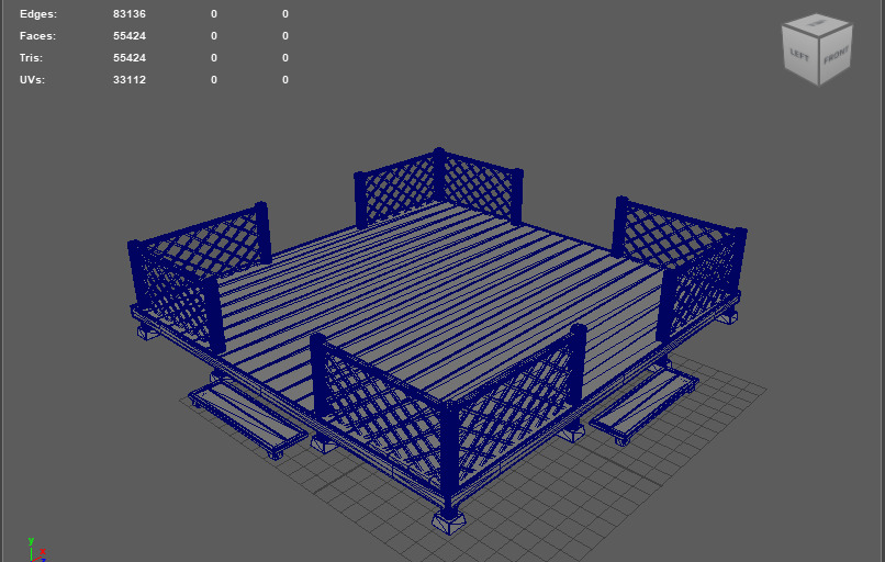 Wooden Terrace 3D model_9