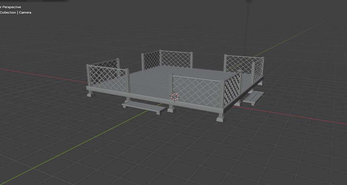 Wooden Terrace 3D model_11