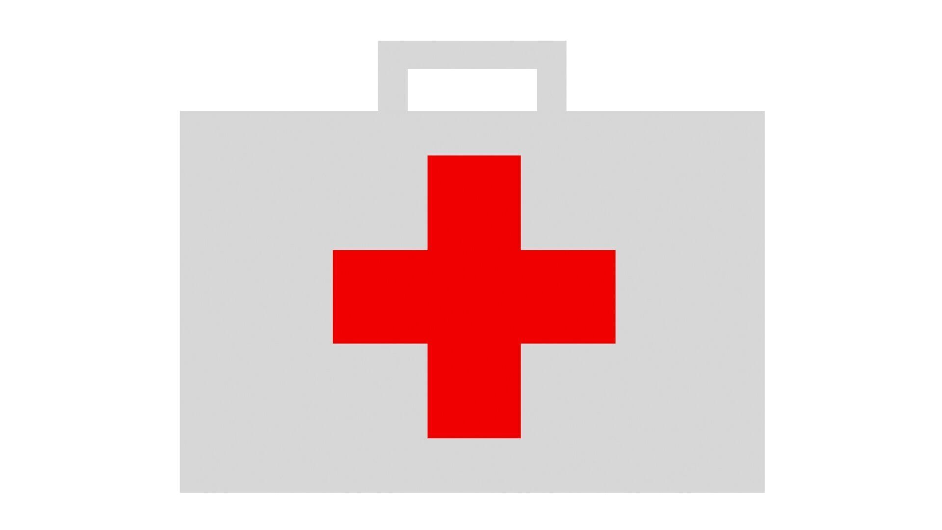 Low Poly Game Ready First Aid Kit Low-poly 3D model_6