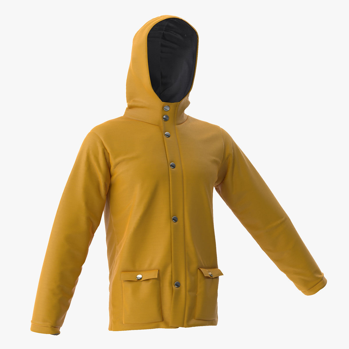 Rain Jacket 3D model_8