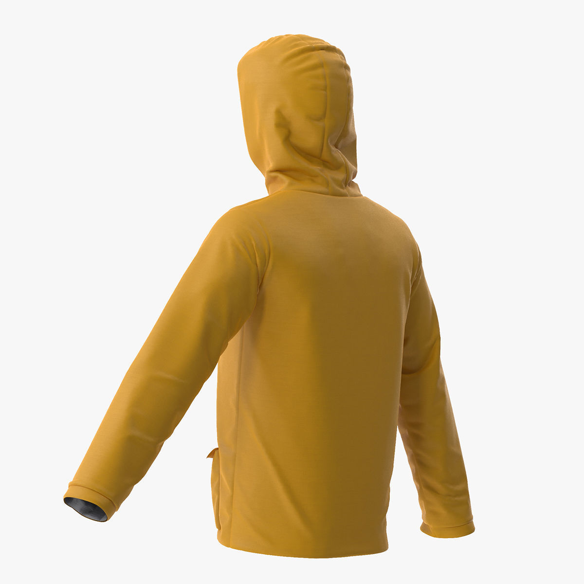 Rain Jacket 3D model_4