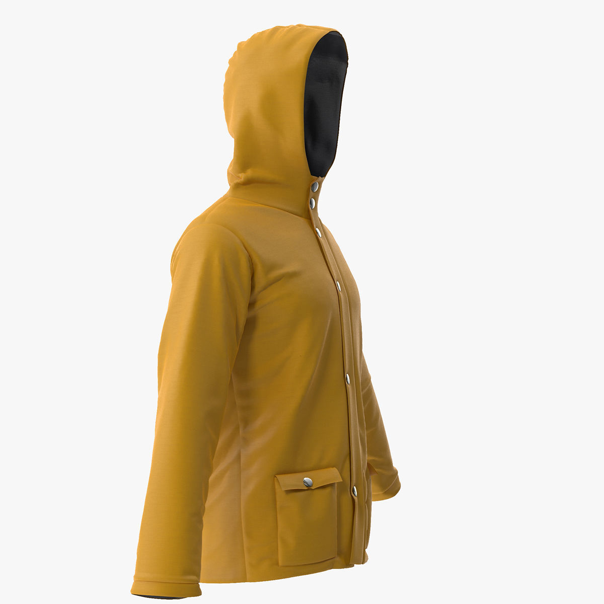 Rain Jacket 3D model_7