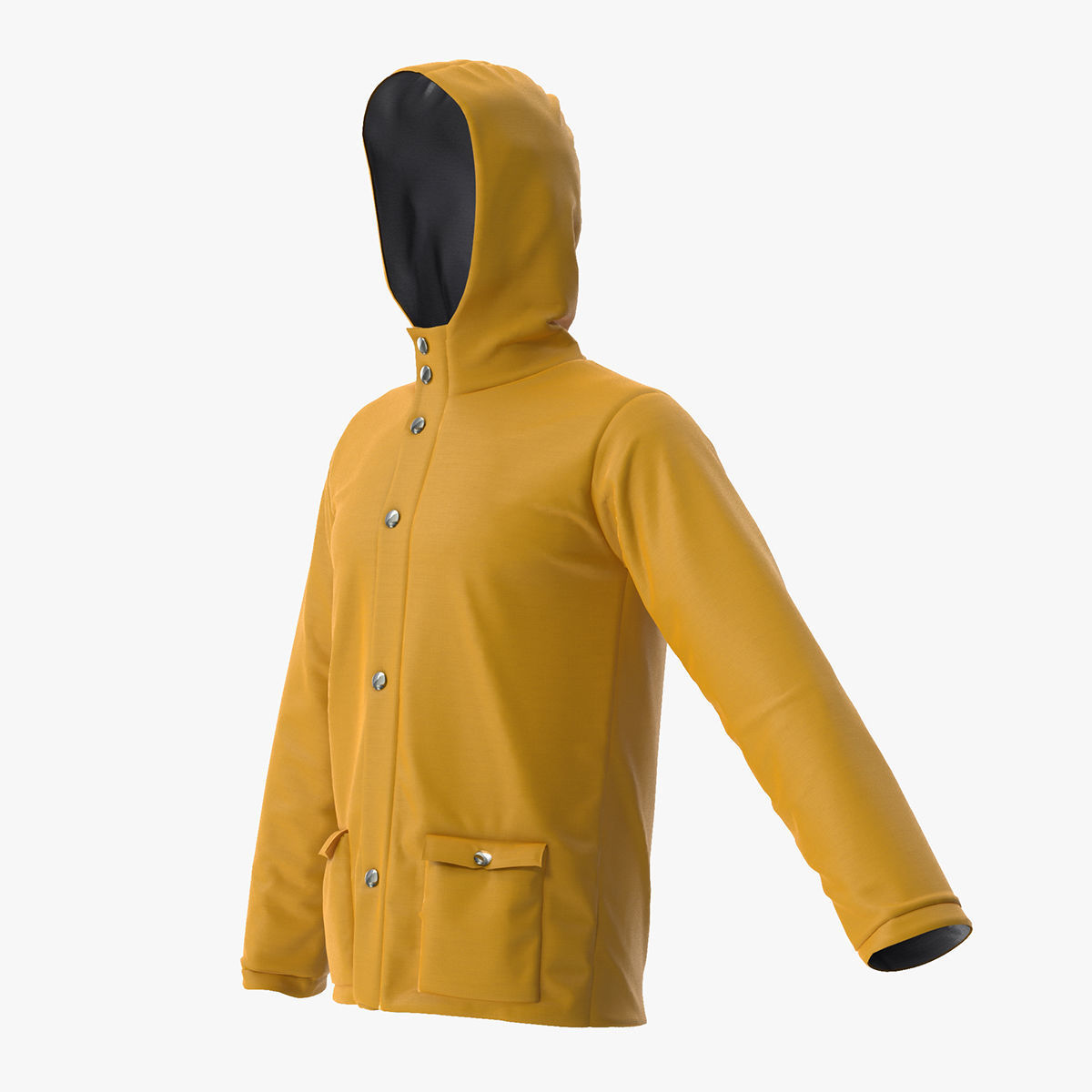 Rain Jacket 3D model_3