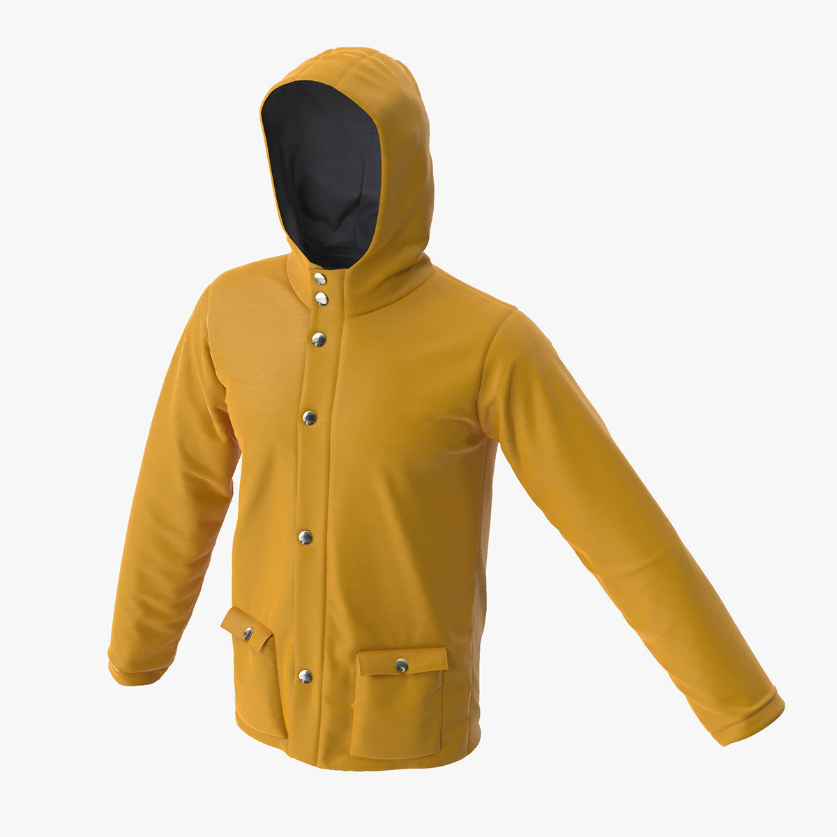 Rain Jacket 3D model_1