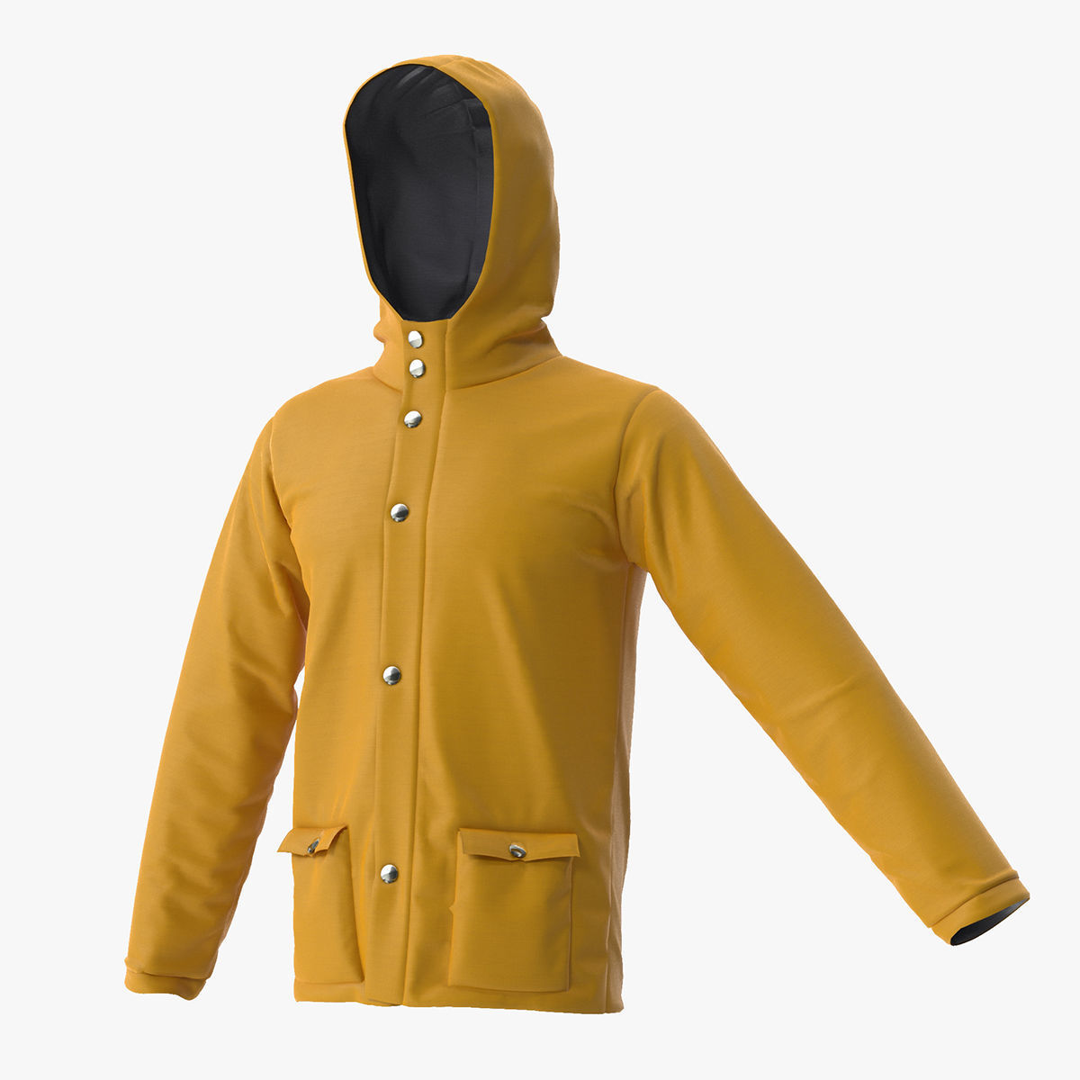 Rain Jacket 3D model_2