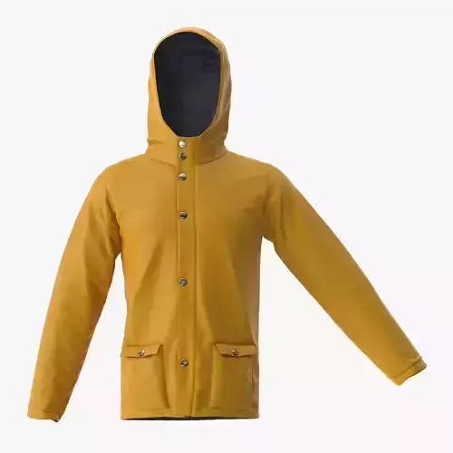 Rain Jacket 3D model