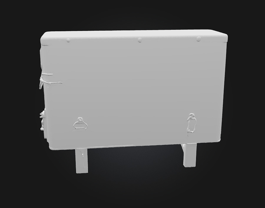 Rusty Air Conditioner Unit  Weathered Appliance for Realistic 3D model_10