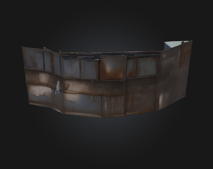 Rustic Dystopian Kitchen Gritty Charm in Post-Apocalyptic Style 3D model_3