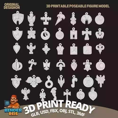 Mystical Signs of Fantasy Realms 36 3D print model