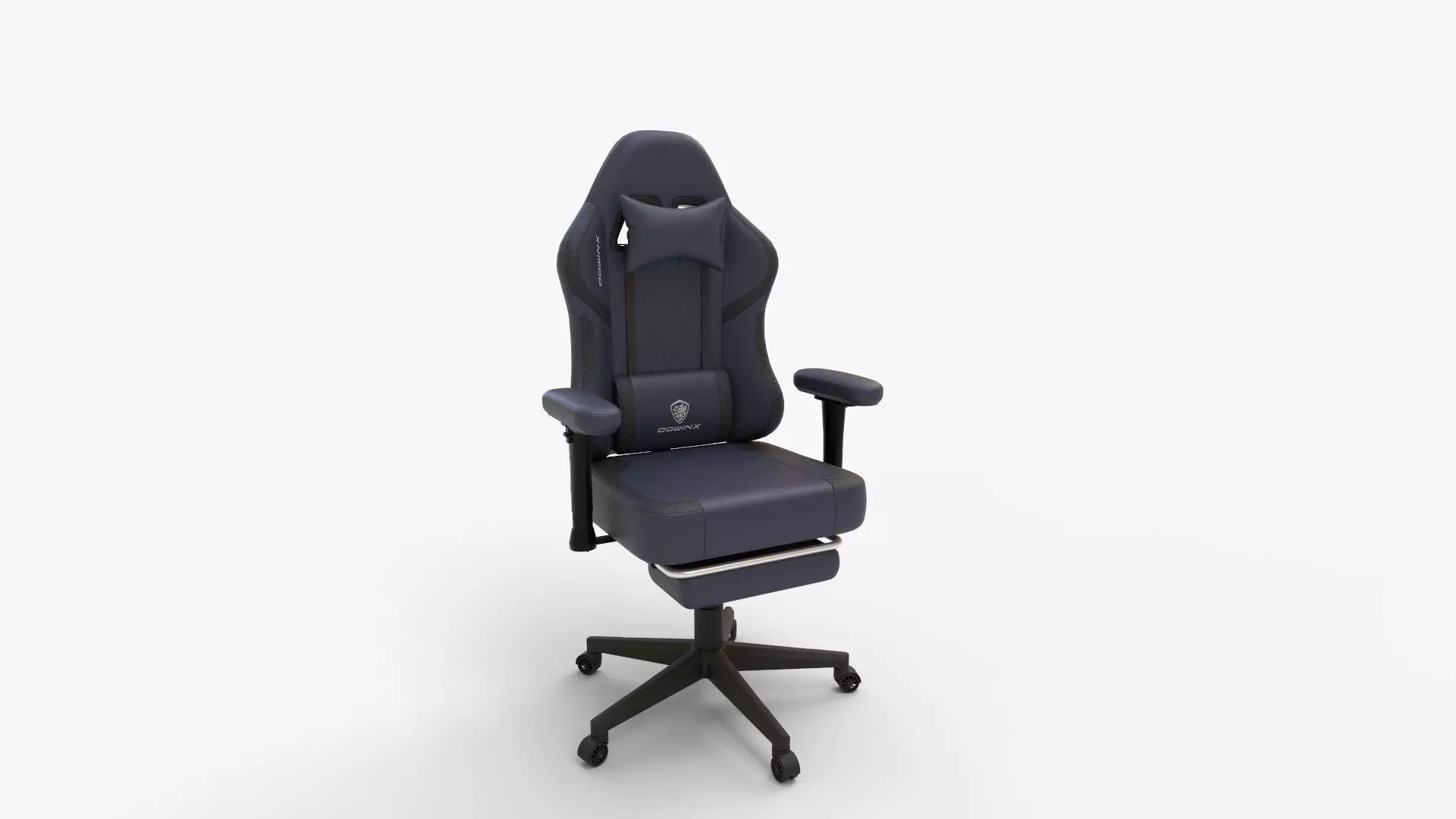 GTRACING Gaming Chair with Footrest 3D model_0
