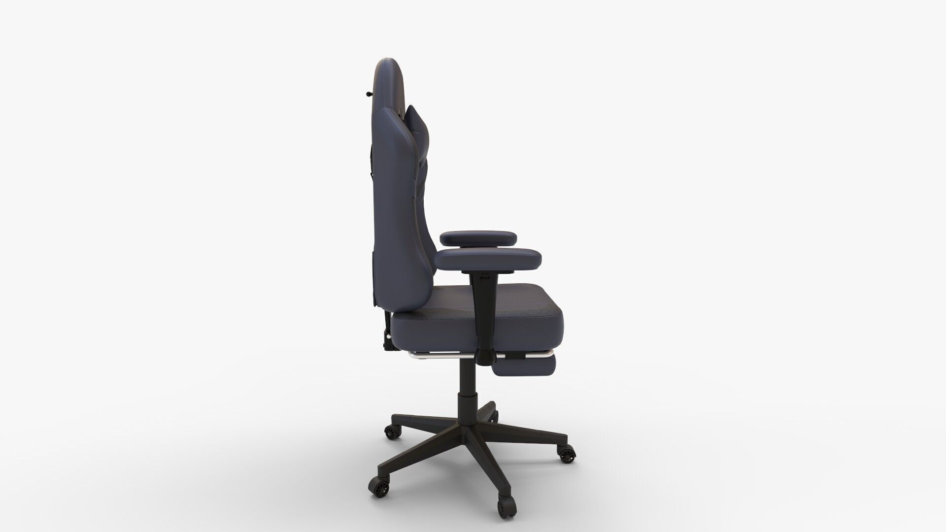 GTRACING Gaming Chair with Footrest 3D model_1