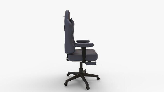 GTRACING Gaming Chair with Footrest 3D model 2