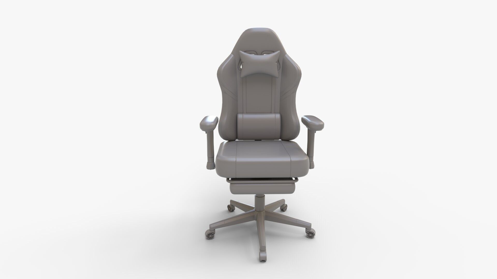 GTRACING Gaming Chair with Footrest 3D model_11