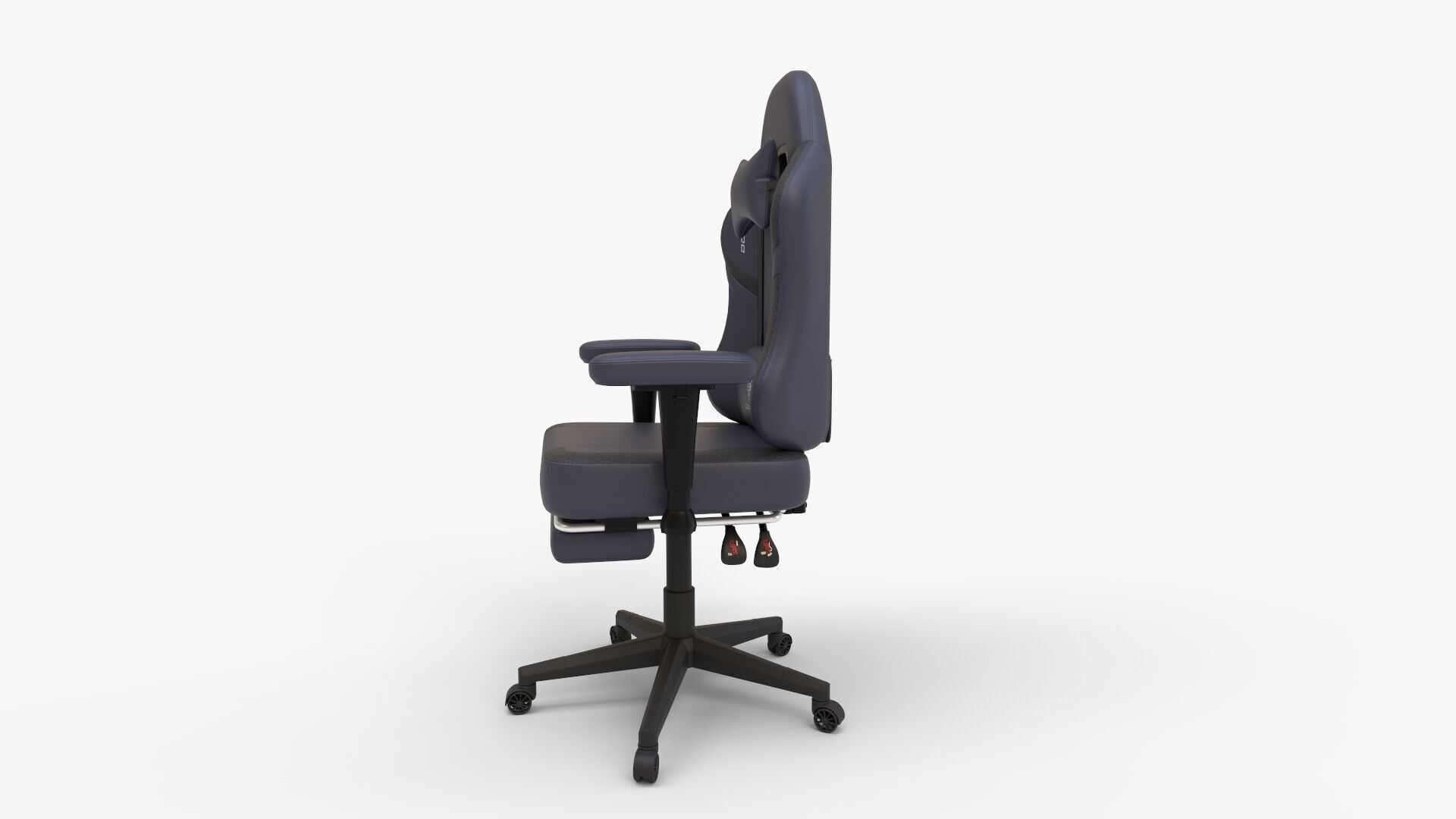 GTRACING Gaming Chair with Footrest 3D model_5
