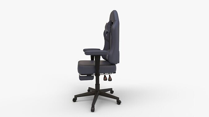GTRACING Gaming Chair with Footrest 3D model 6