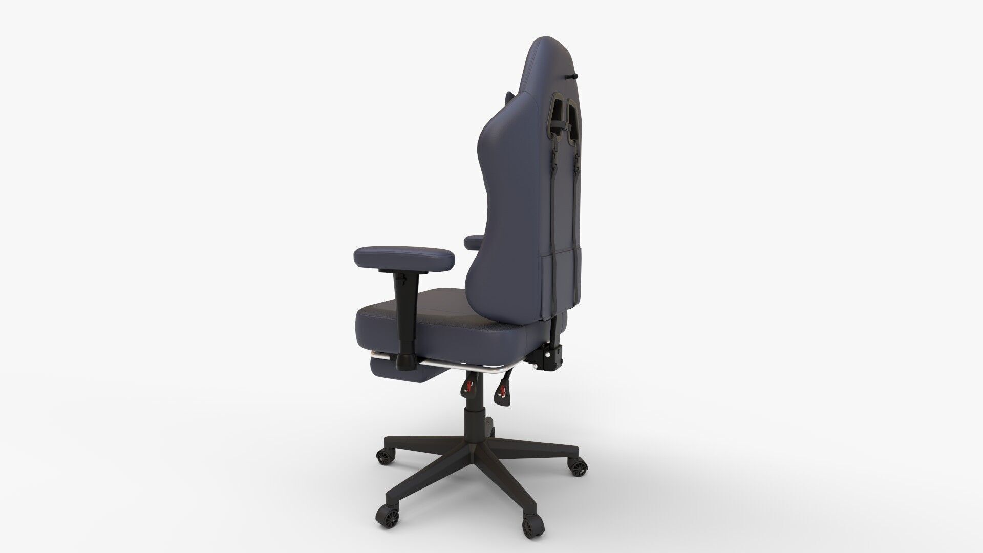 GTRACING Gaming Chair with Footrest 3D model_4