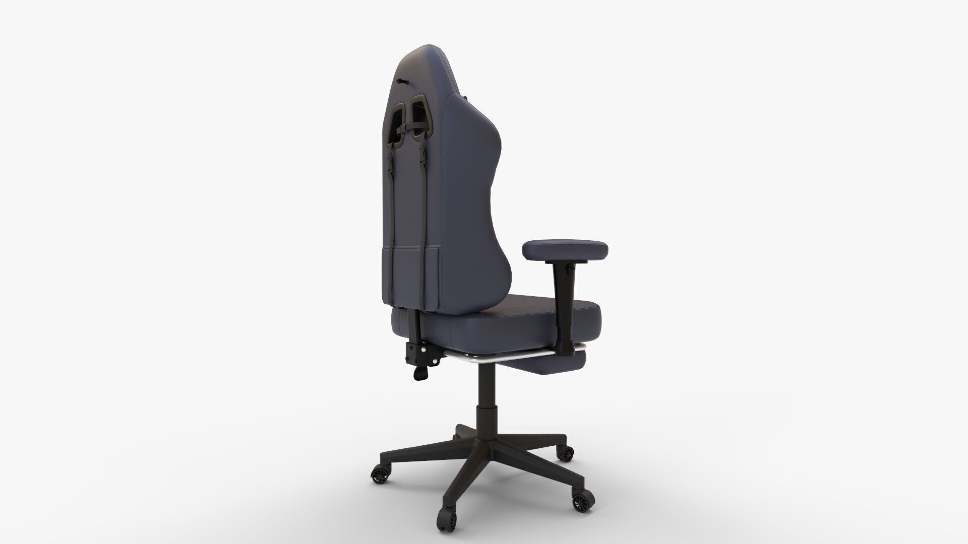 GTRACING Gaming Chair with Footrest 3D model_2