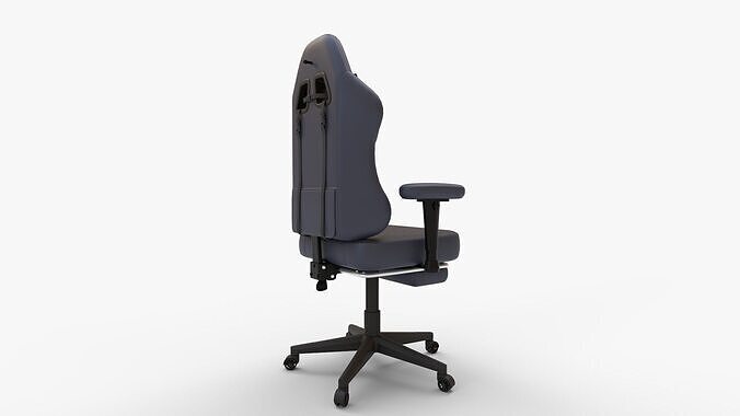 GTRACING Gaming Chair with Footrest 3D model 3