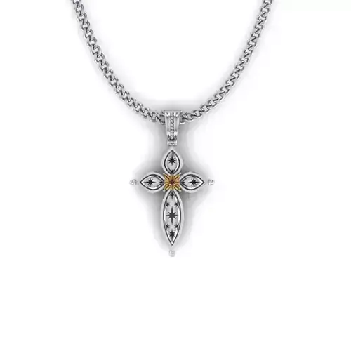 The cross with stars