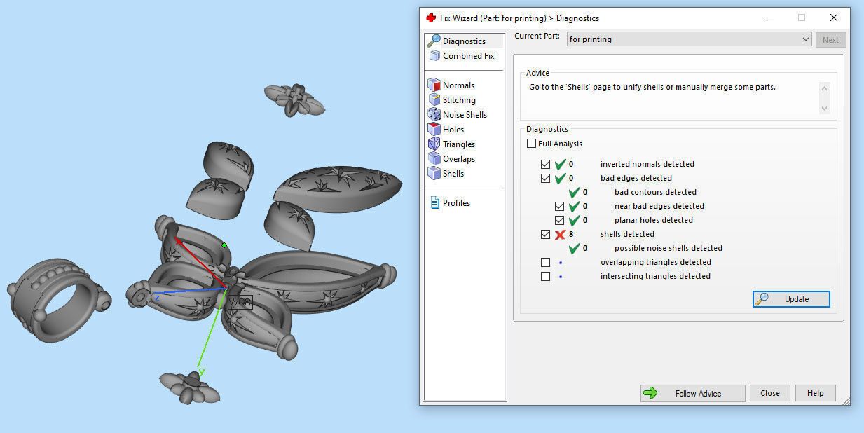 The cross with stars 3D print model_5