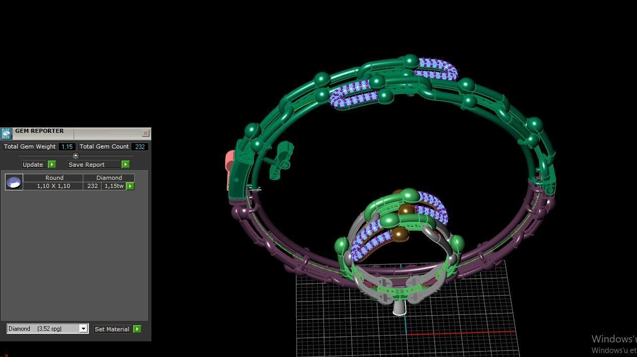 2 versiyon tiffany bileklik 3D print model_9