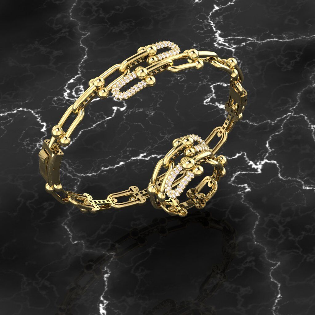 2 versiyon tiffany bileklik 3D print model_1