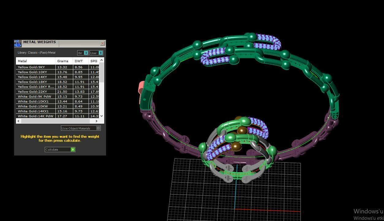 2 versiyon tiffany bileklik 3D print model_4